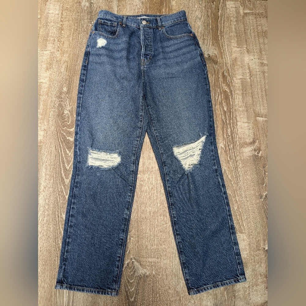 PacSun Dark Wash High Rise Straight Leg Jeans Size 26